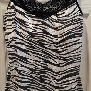 Zebra print lacy camisole​